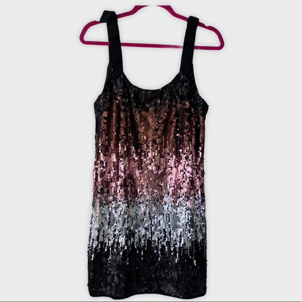 Essue Ombré Sequin Mini Dress Size Medium